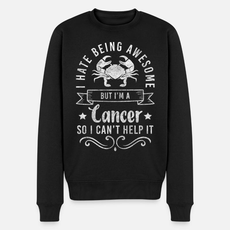Cancer Astrologie Planète - Pull Premium bio Homme - noir