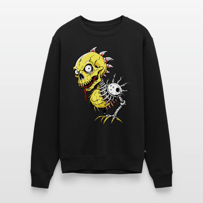 Chick Skull // Skull Easter Chick FS0028 Men's Premium Organic Jumper