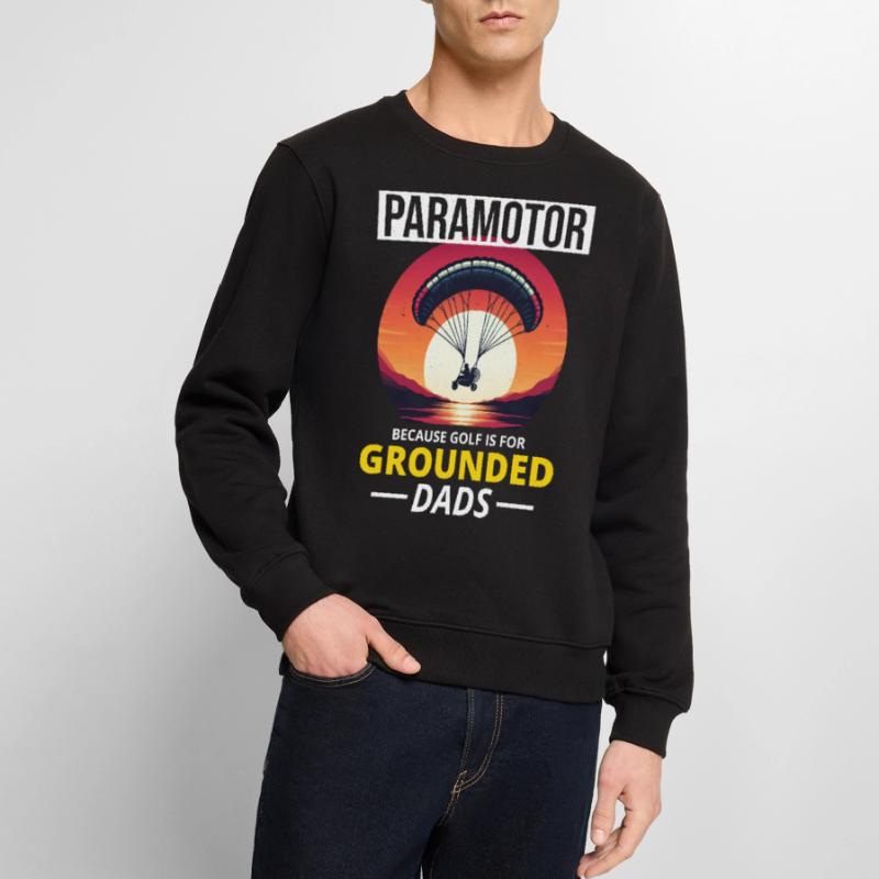 Paramotor Pilot Paramotoring Powered Paraglider Men's Premium Organic Jumper