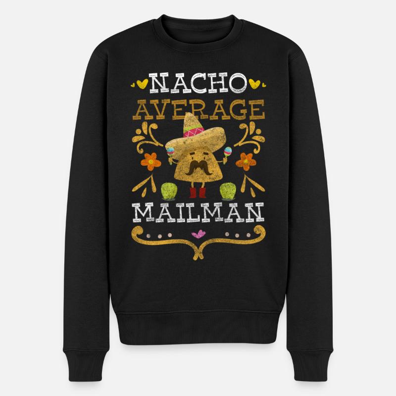 Post Zusteller Arbeit Stress - Männer Premium Bio Pullover - Schwarz