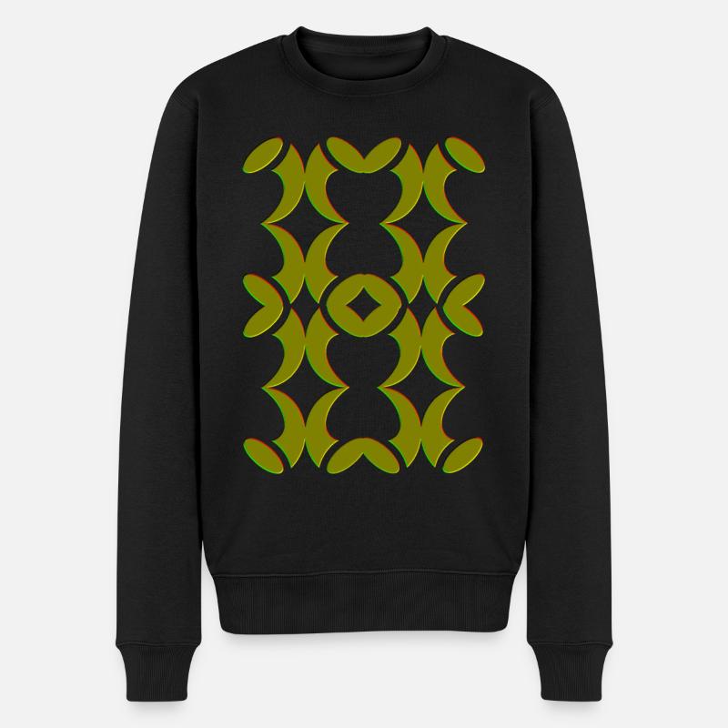 Dekorativ - Männer Premium Bio Pullover - Schwarz