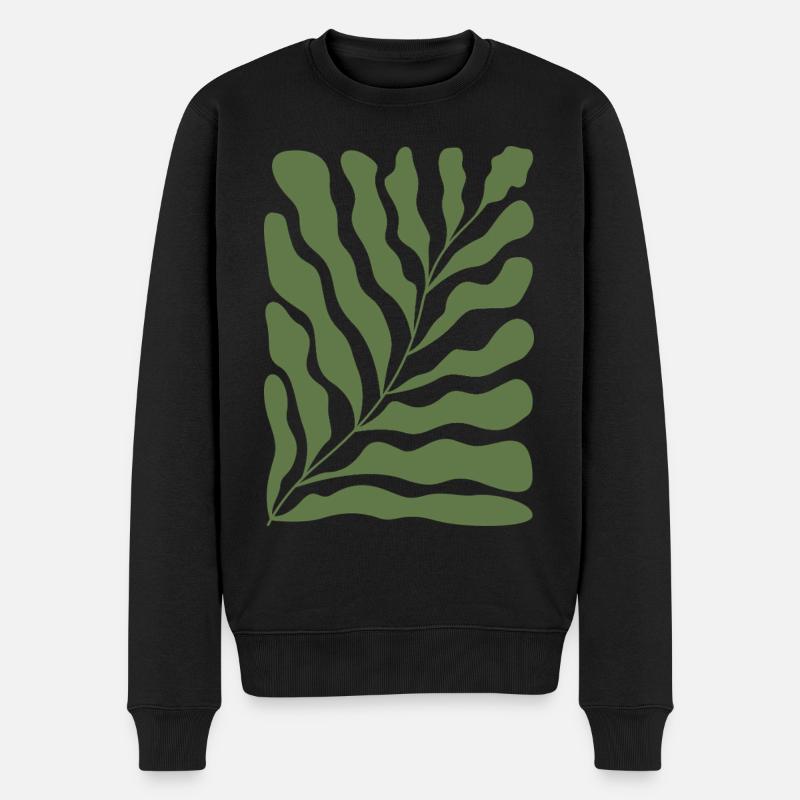 Abstrait Floral - Pull Premium bio Homme - noir