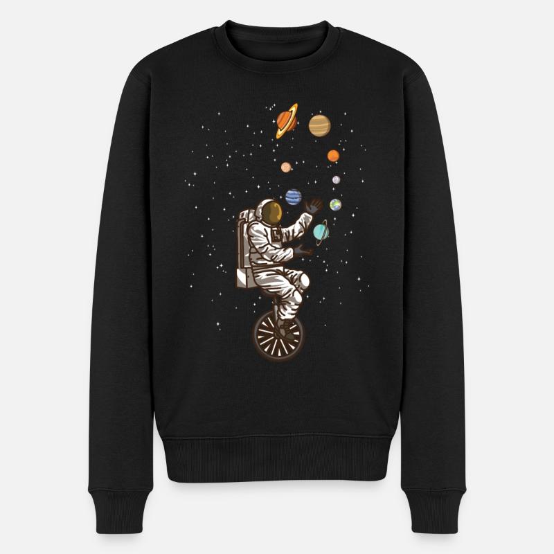 Drôle de cirque astronaute - Pull Premium bio Homme - noir