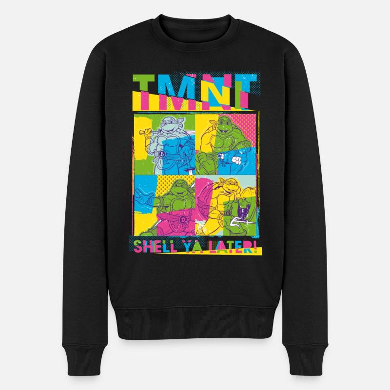Teenage Mutant Ninja Turtles Shell Ya Later! - Männer Premium Bio Pullover - Schwarz