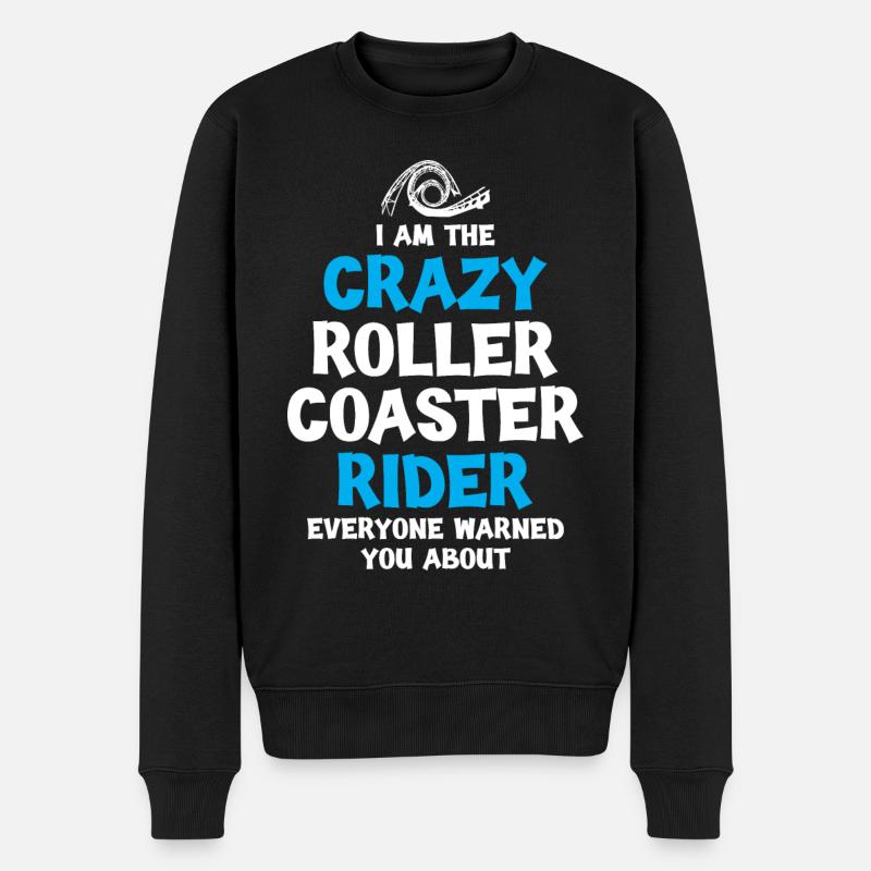 Crazy Roller Coaster Rider - Pull Premium bio Homme - noir