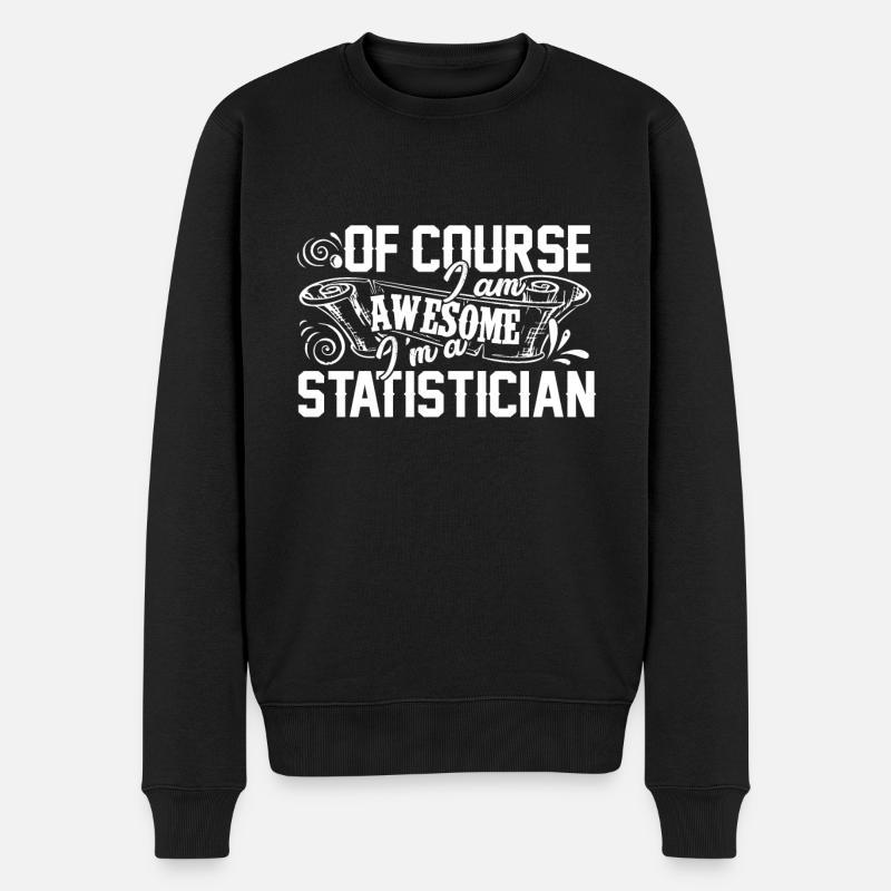 Statistiker Ich bin ein großartiger Statistiker - Männer Premium Bio Pullover - Schwarz