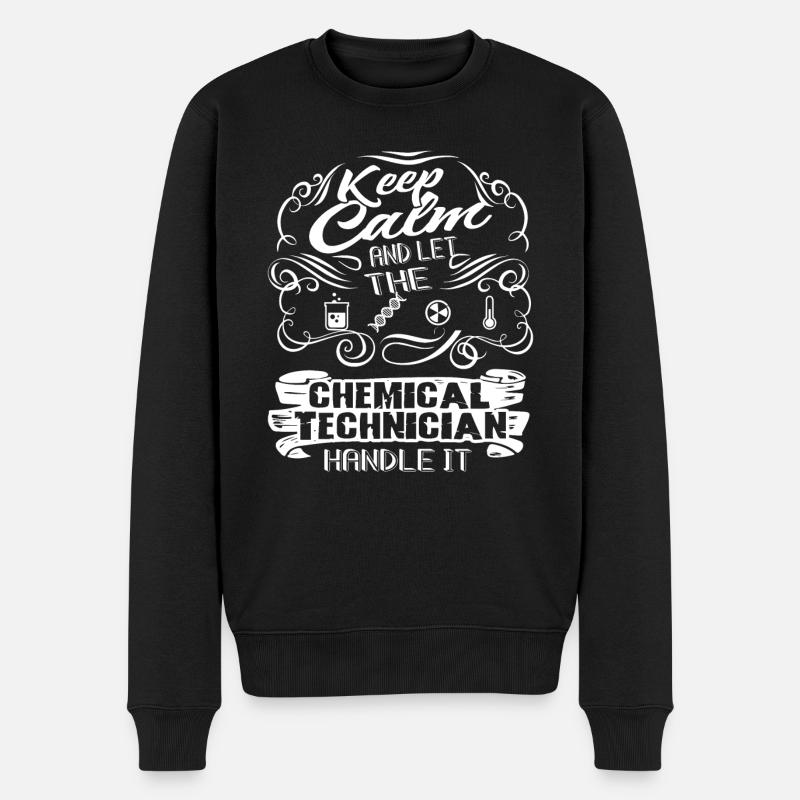 Chemietechniker Lassen Sie den Chemietechniker - Männer Premium Bio Pullover - Schwarz