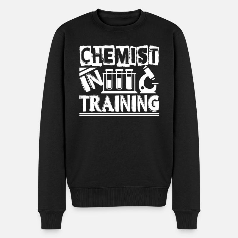 Chemiker Chemiker im Training - Männer Premium Bio Pullover - Schwarz