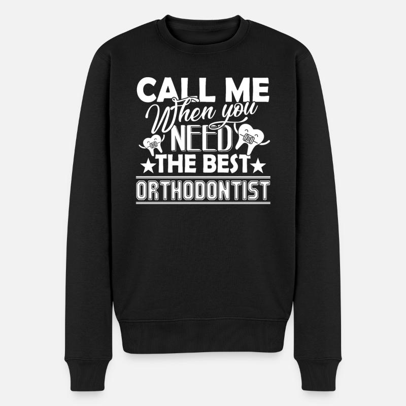 Kieferorthopäde Bester Kieferorthopäde - Männer Premium Bio Pullover - Schwarz
