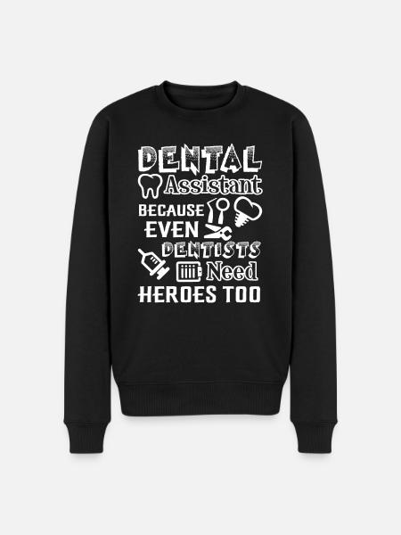 Assistant dentaire Dental Assistant Hero - Pull Premium bio Homme - noir