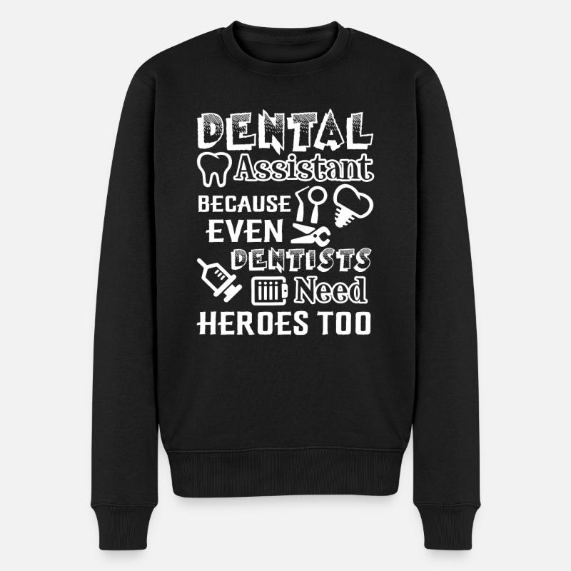 Assistant dentaire Dental Assistant Hero - Pull Premium bio Homme - noir