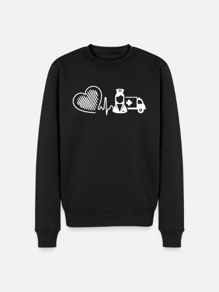 Infirmière d'urgence - Pull Premium bio Homme - noir