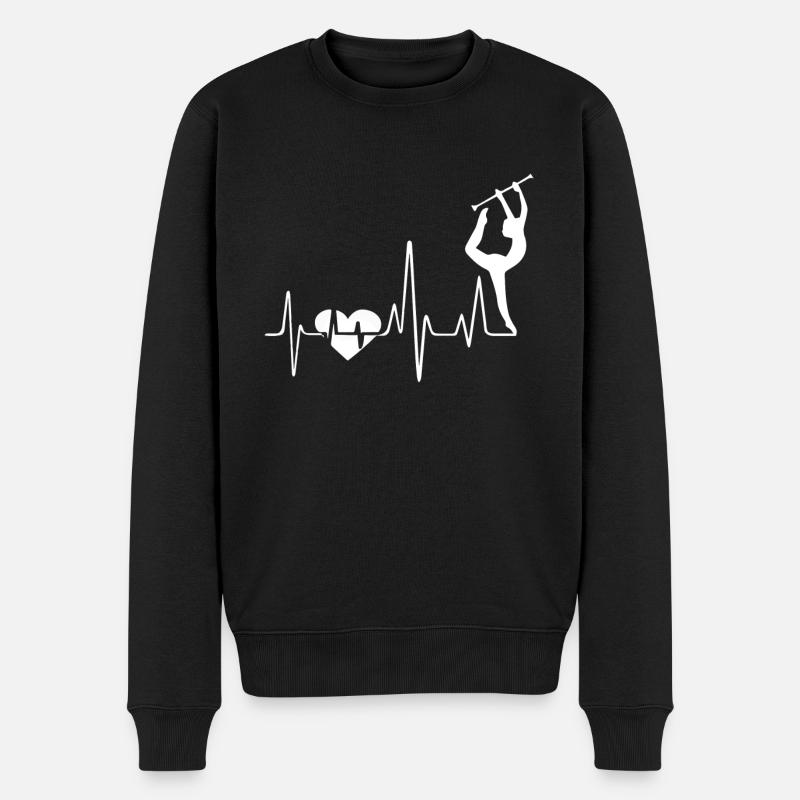 Baton Twirling Baton Twirling Heartbeat - Pull Premium bio Homme - noir
