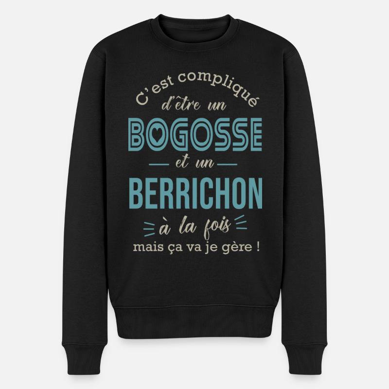 indre bogosse berrichon cadeau pour Berrichons - Pull Premium bio Homme - noir