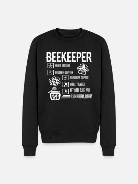 Beekeeper Things About Beekeeper - Men's Premium Organic Jumper - black