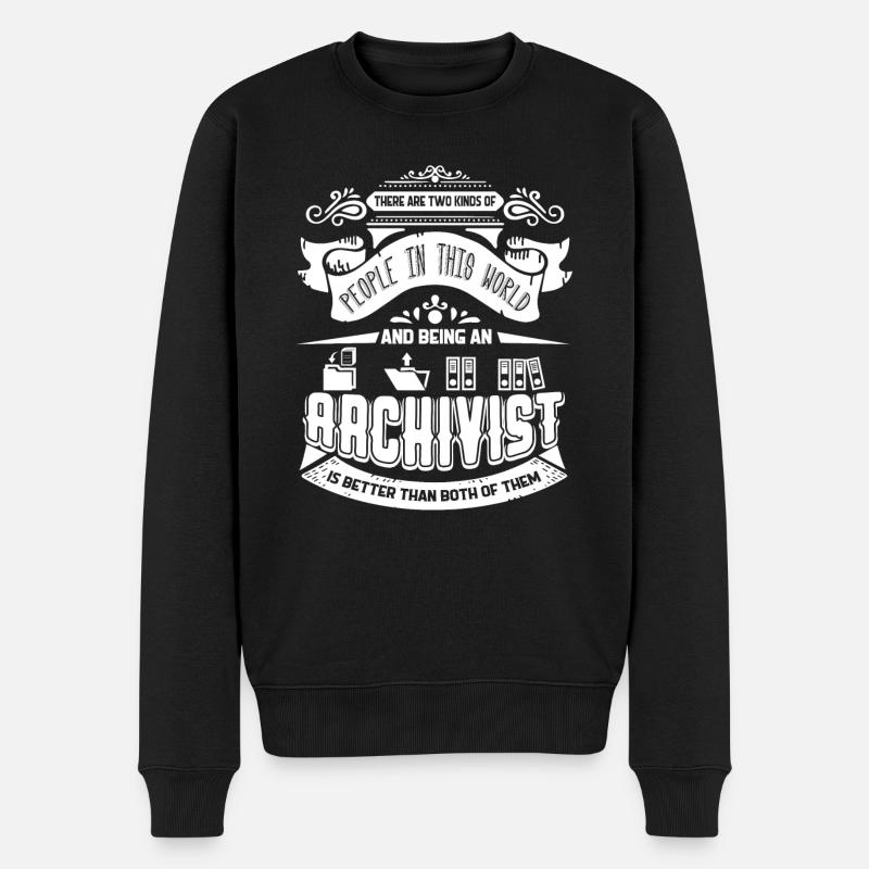 Archivist Being An Archivist - Men's Premium Organic Jumper - black