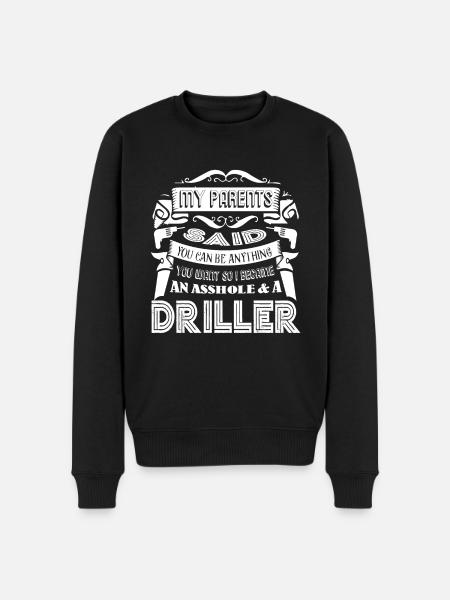 Driller I Became A Driller - Men's Premium Organic Jumper - black