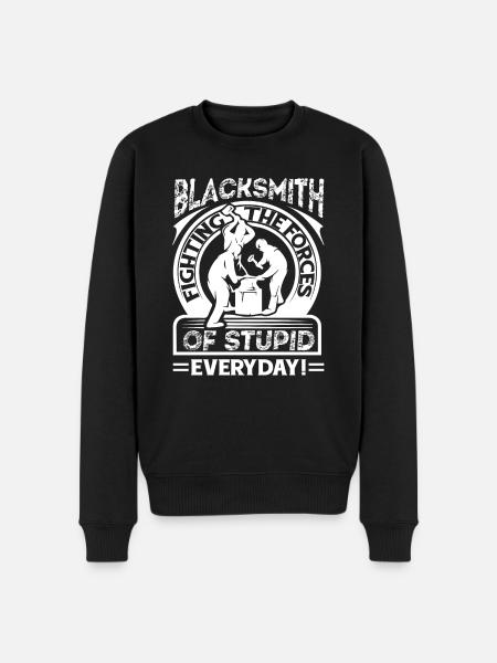Blacksmith Blacksmith Fighting - Men's Premium Organic Jumper - black