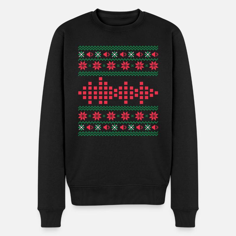 Christmas Audio Engineer Christmas - Men's Premium Organic Jumper - black