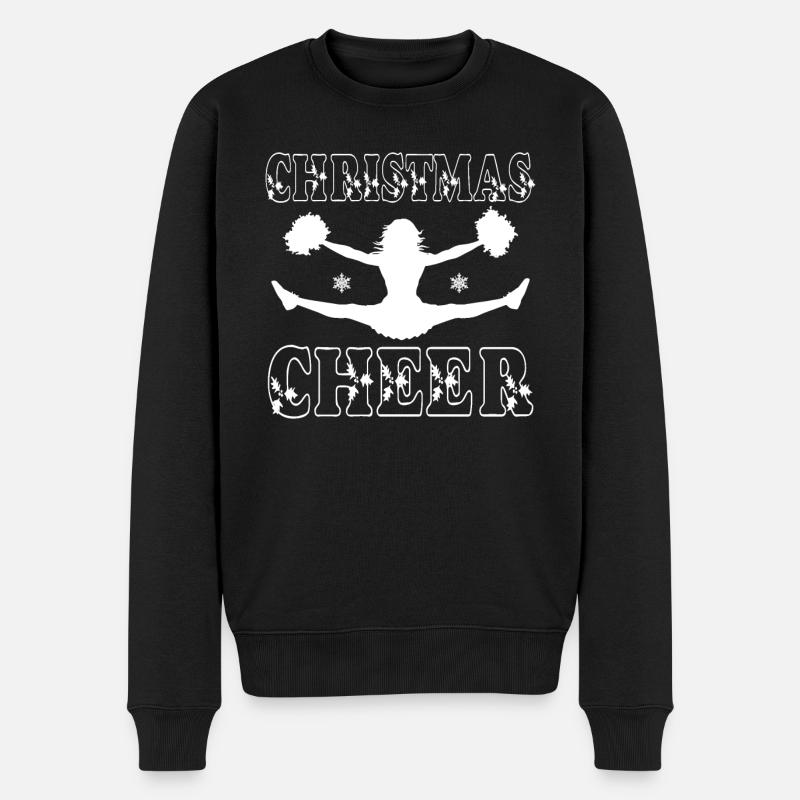 Christmas Cheer Cheerleading - Men's Premium Organic Jumper - black