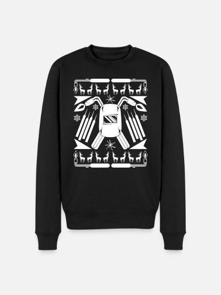 Funny Welder Christmas - Men's Premium Organic Jumper - black