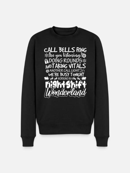 Christmas Nightshift Wonderland Christmas - Men's Premium Organic Jumper - black