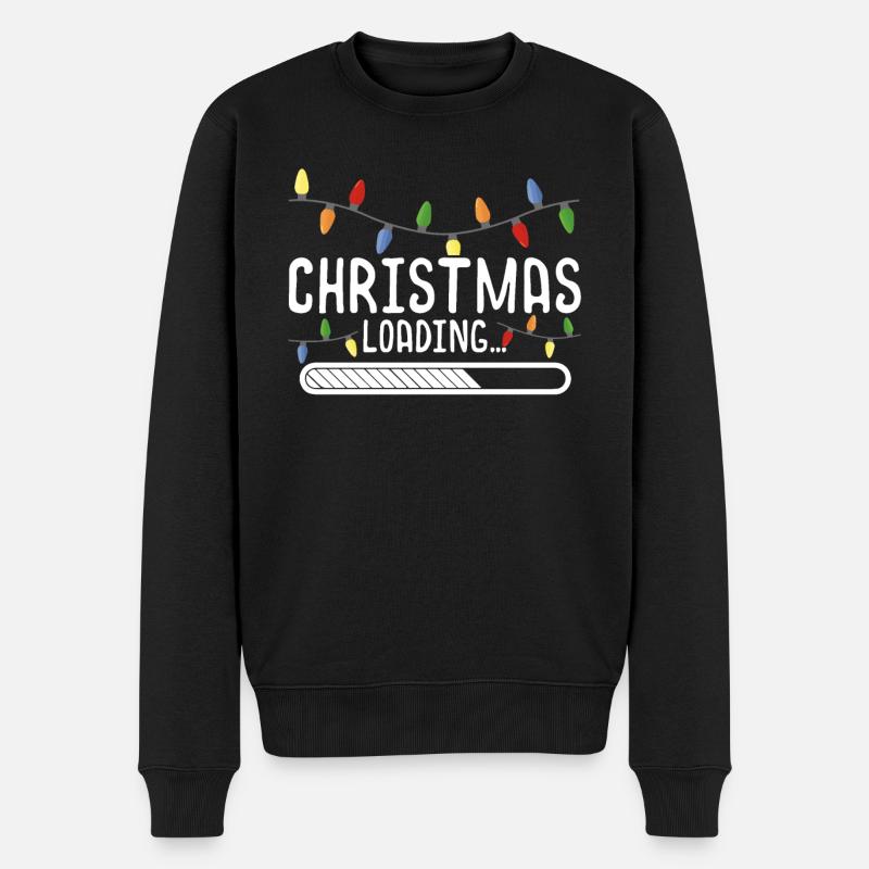 Christmas Is Loading - Men's Premium Organic Jumper - black