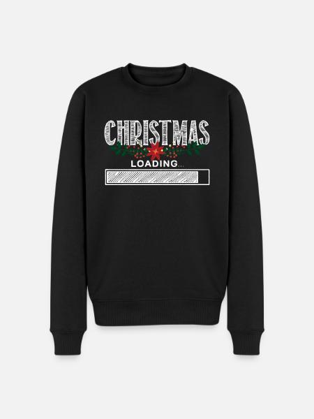 Christmas Is Loading - Men's Premium Organic Jumper - black