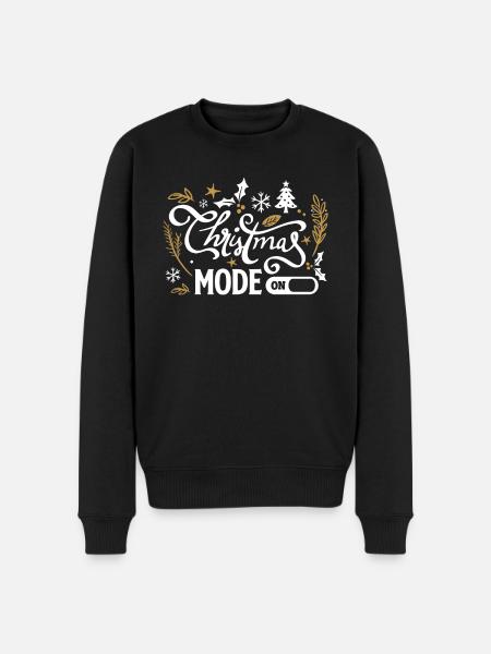 Christmas Mode On - Men's Premium Organic Jumper - black