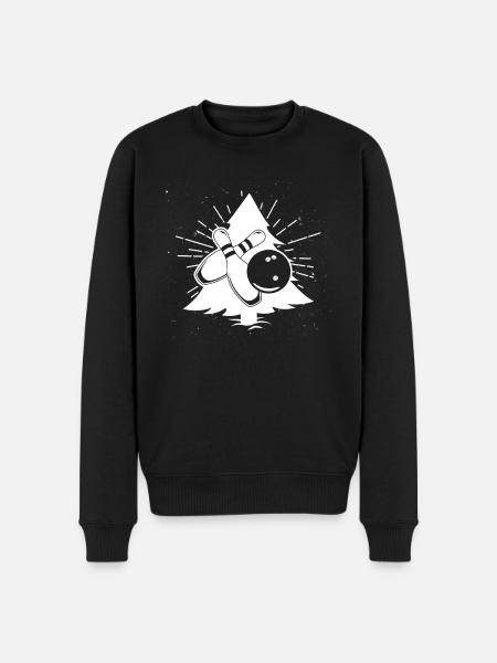 Merry Bowling Christmas - Men's Premium Organic Jumper - black
