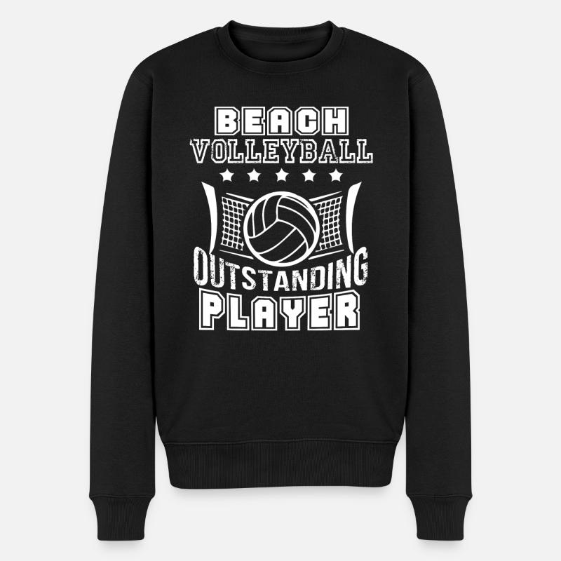Beach Volleyball Outstanding Player - Men's Premium Organic Jumper - black