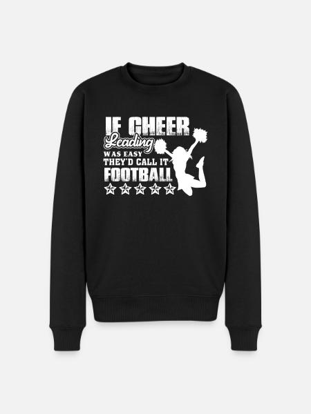 Cheerleading Wasn't Easy - Men's Premium Organic Jumper - black