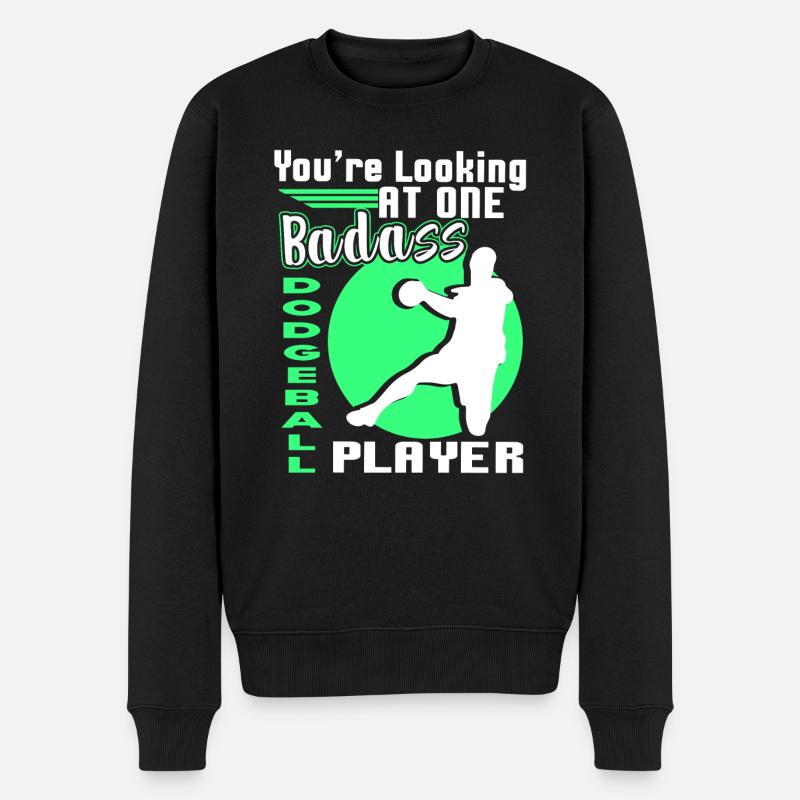 Dodgeball Badass Dodgeball Player - Men's Premium Organic Jumper - black