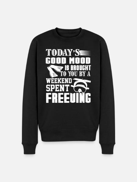 Freediving Weekend Spent Freediving - Men's Premium Organic Jumper - black