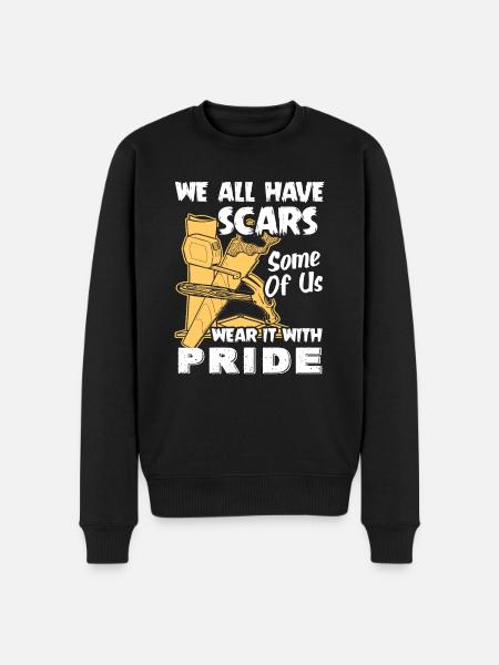 Carpenter We All Have Scars - Men's Premium Organic Jumper - black