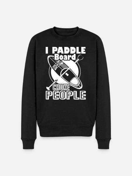 Paddleboarding I Paddle Board - Men's Premium Organic Jumper - black