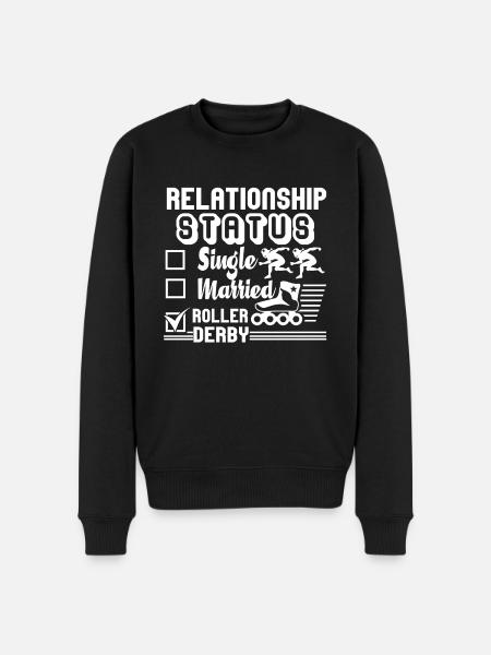 Roller Derby Relationship Status - Men's Premium Organic Jumper - black