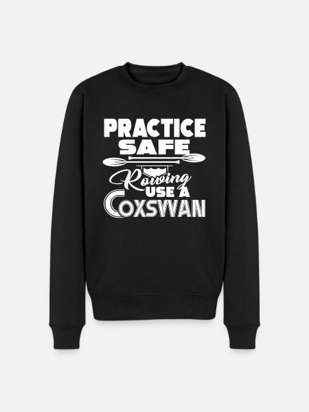 Practice Safe Rowing - Men's Premium Organic Jumper - black