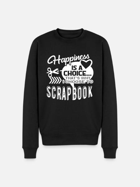 Scrapbook I Choose Scrapbook - Men's Premium Organic Jumper - black