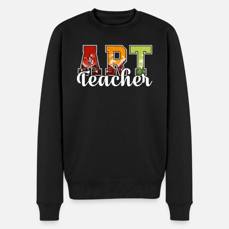 Awesome Art Teacher - Men's Premium Organic Jumper - black