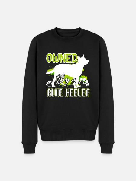 Owned By A Blue Heeler - Men's Premium Organic Jumper - black
