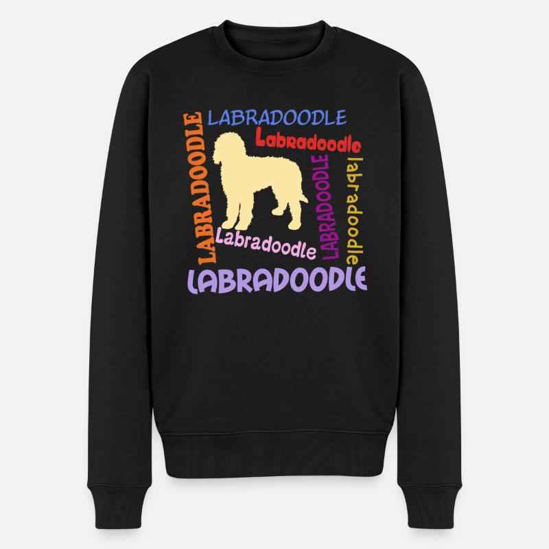 Funny Labradoodle - Men's Premium Organic Jumper - black