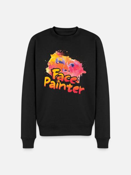 Funny Face Painter - Men's Premium Organic Jumper - black