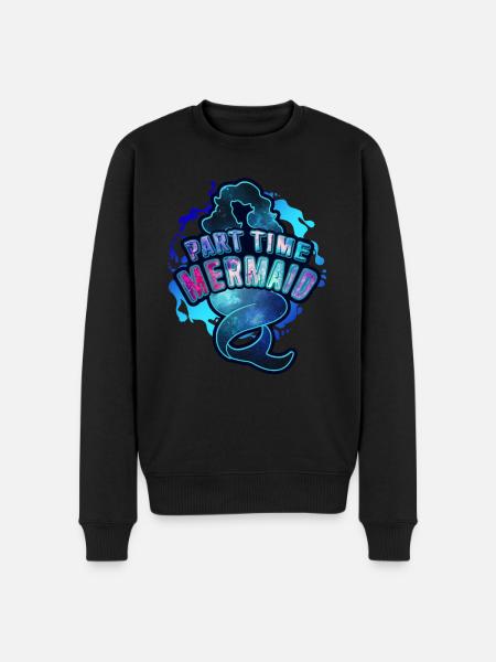 Part Time Mermaid - Men's Premium Organic Jumper - black