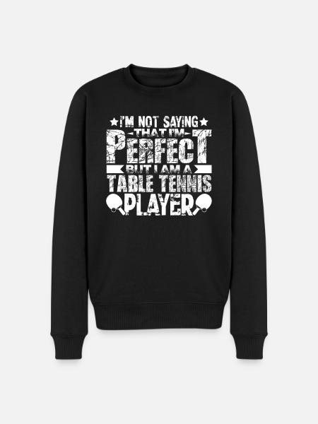 Table Tennis I am A - Men's Premium Organic Jumper - black