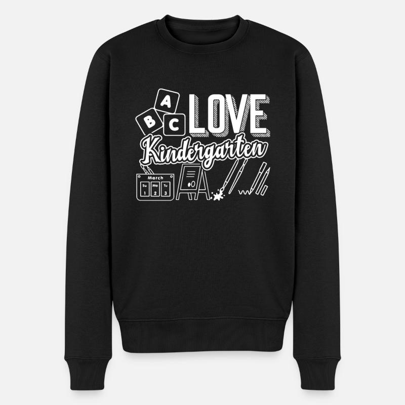 Awesome Kindergarten Teacher - Men's Premium Organic Jumper - black