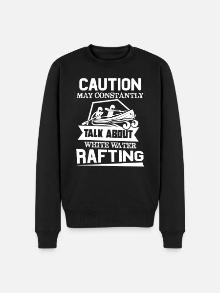 Talk About Whitewater Rafting - Men's Premium Organic Jumper - black
