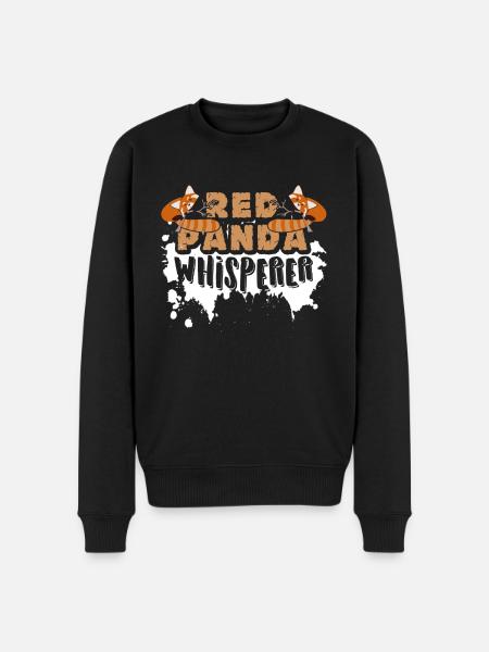 Red Panda Whisperer - Men's Premium Organic Jumper - black
