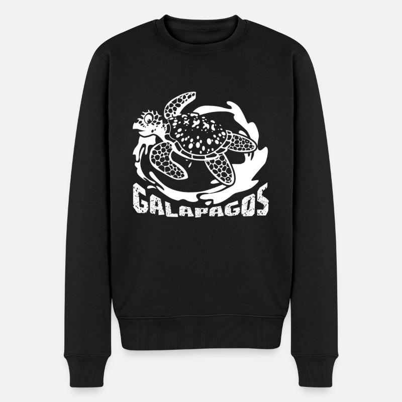 Funny Turtle Gifts - Men's Premium Organic Jumper - black