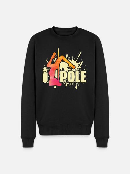 Funny Pole Dancer - Men's Premium Organic Jumper - black